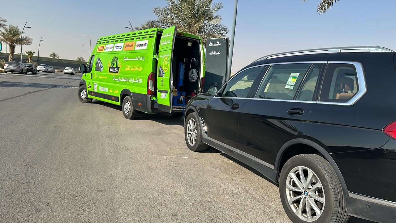 لقطة حقيقية ثانية من شغل واف للإطارات والبطاريات